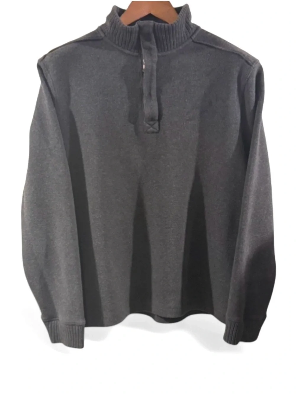 Banana Republic Charcoal Zip-Up Sweater Size Men’s Large